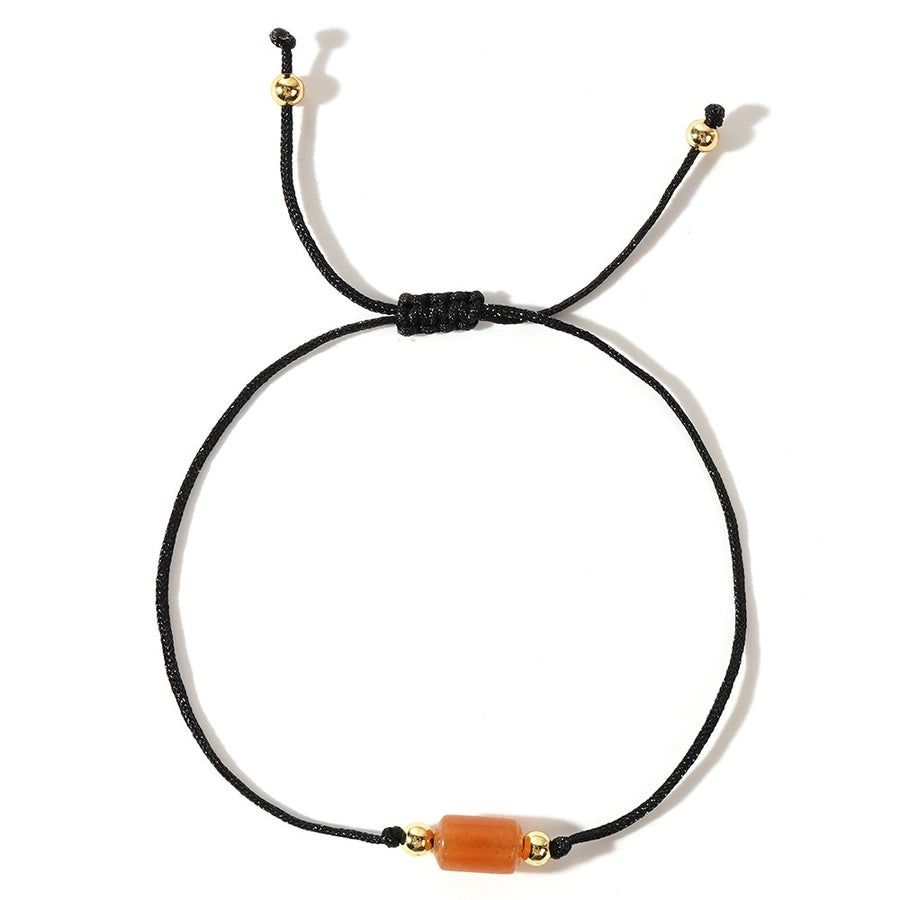 Autumn and Winter New Arrival Hot Sale New Chinese Color Natural Stone Copper Bead Bracelet Advanced Simple Personality Trendy Bracelet All-Matching