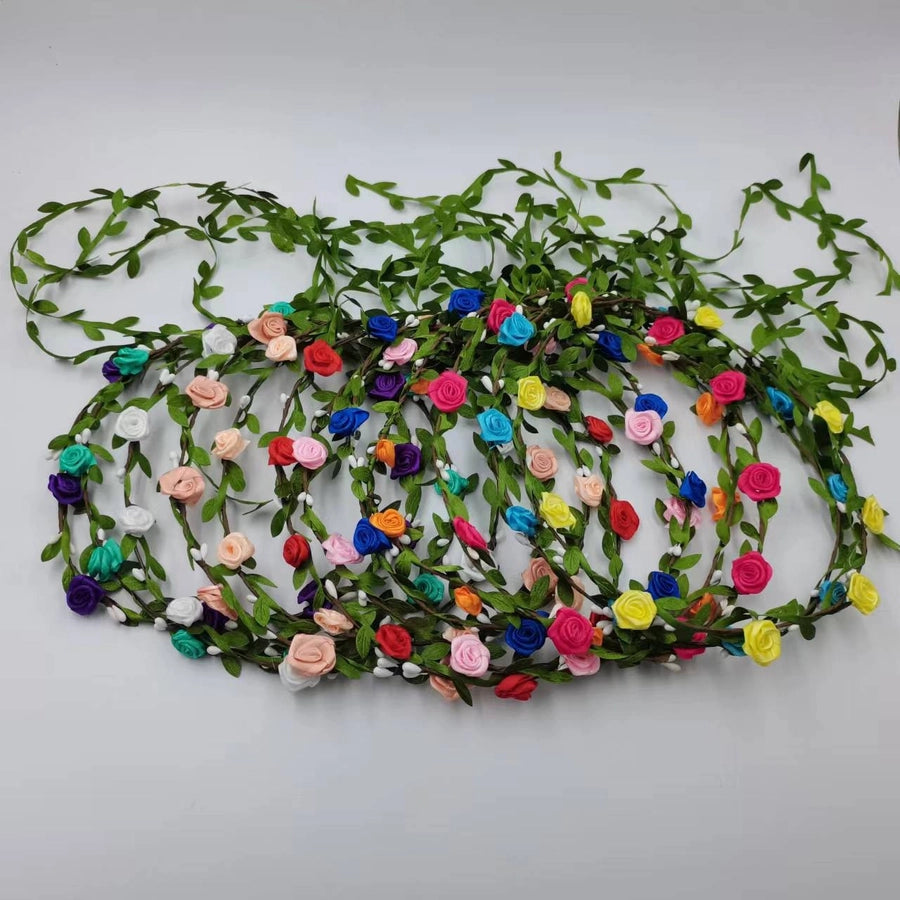 Women's Pastoral Flower Cloth Hair Band