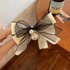 vintage style bow knot alloy cloth hair claws