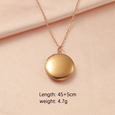 Jewelry IG Style Modern Style Classic Style Round 304 Stainless Steel Plating Pendant Necklace