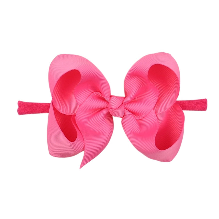 2337 20 color bubble flower headband new children bow nylon hair band  baby hair accessories