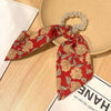 Women's Simple Style Classic Style Solid Color Cloth Baroque Pearls Hair Tie