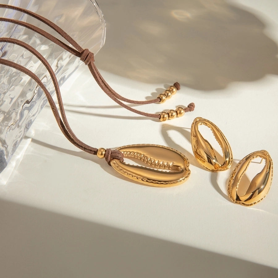 Jewelry Vacation Classic Style Color Block 304 Stainless Steel Jewelry Set