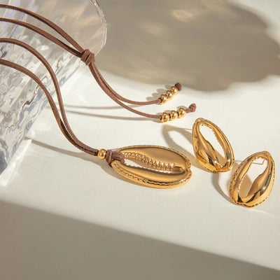 Jewelry Vacation Classic Style Color Block 304 Stainless Steel Jewelry Set