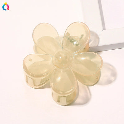 women's fashion flower plastic handmade hair claws