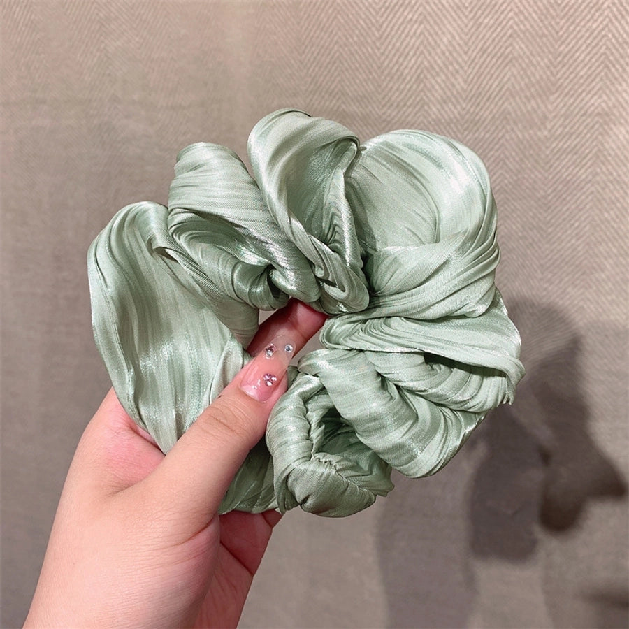 simple style solid color cloth hair tie