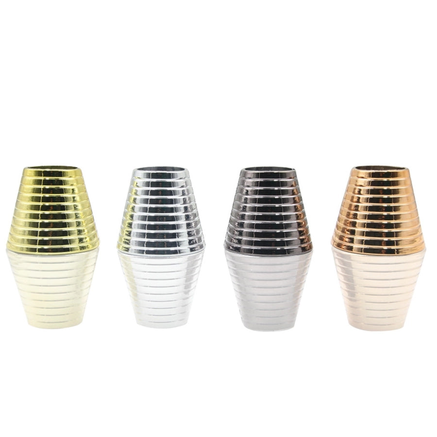 women's streetwear trumpet plastic plating hair buckle