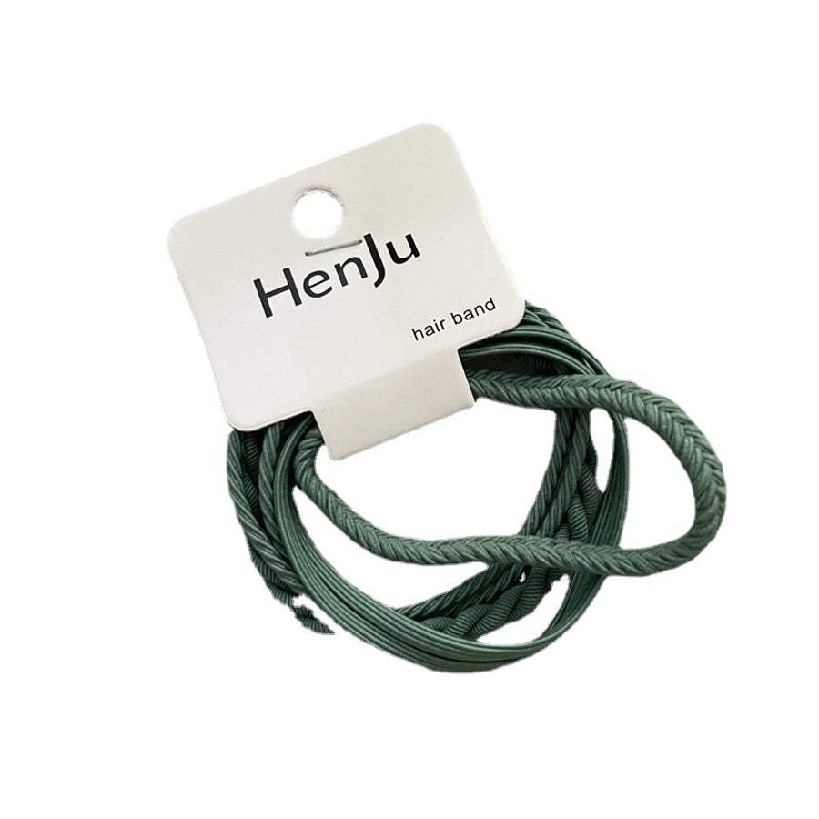 simple style solid color cloth hair tie 1 set