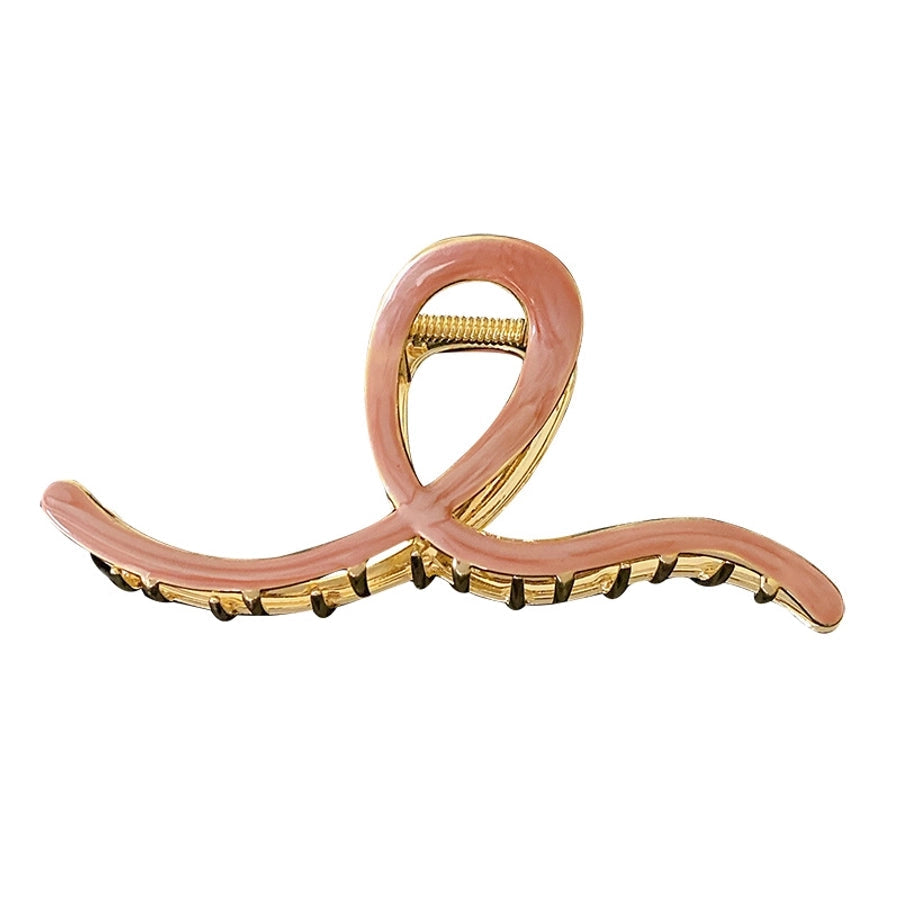 Women's Retro Waves Metal Enamel Hair Claws