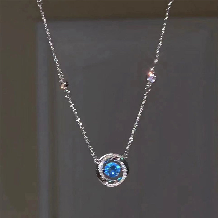 Copper Plating Geometric Pendant Necklace