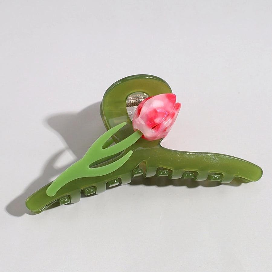 women's elegant sweet tulip plastic hair claws