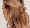 lady solid color plastic resin stoving varnish hair claws