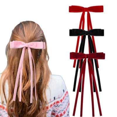 Women's Sweet Bow Knot Cloth Handmade Hair Clip