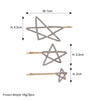 Women's IG Style Simple Style Star Rhinestone Hollow Out Inlay Rhinestones Hair Clip