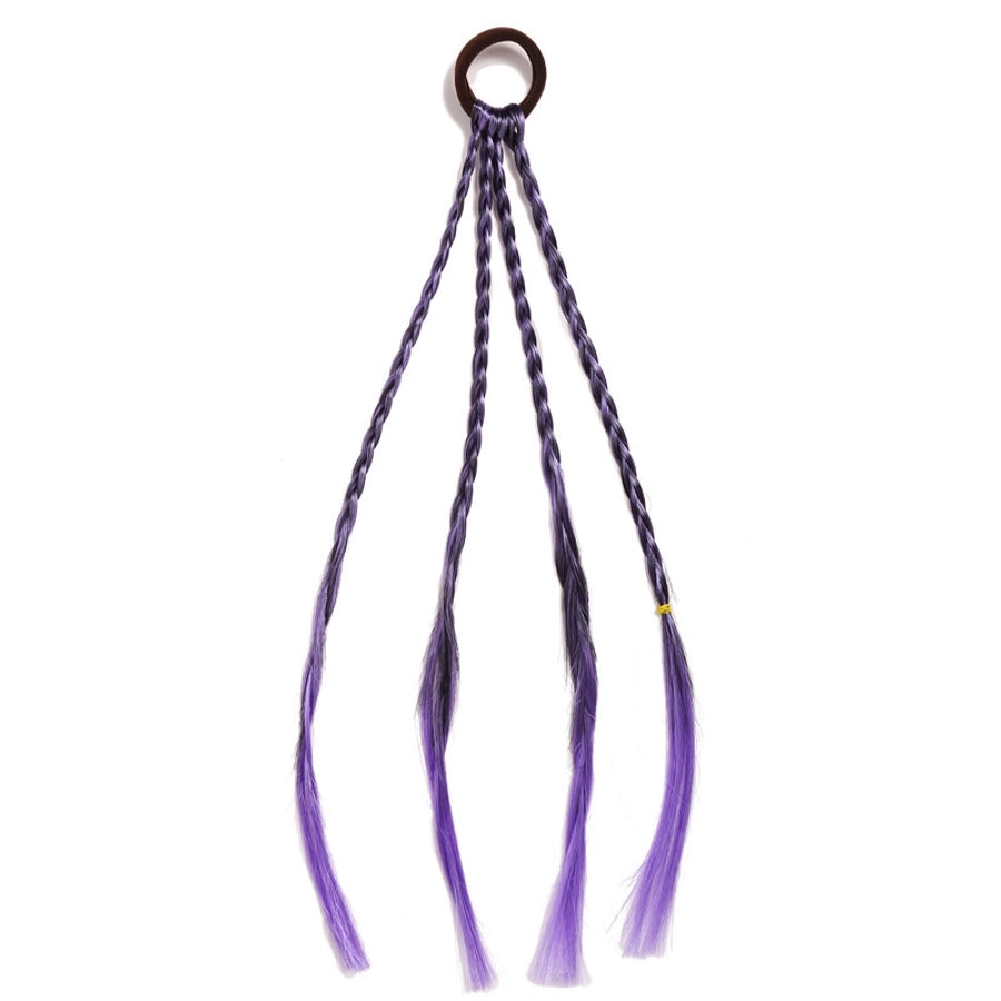 streetwear solid color rubber band hair tie