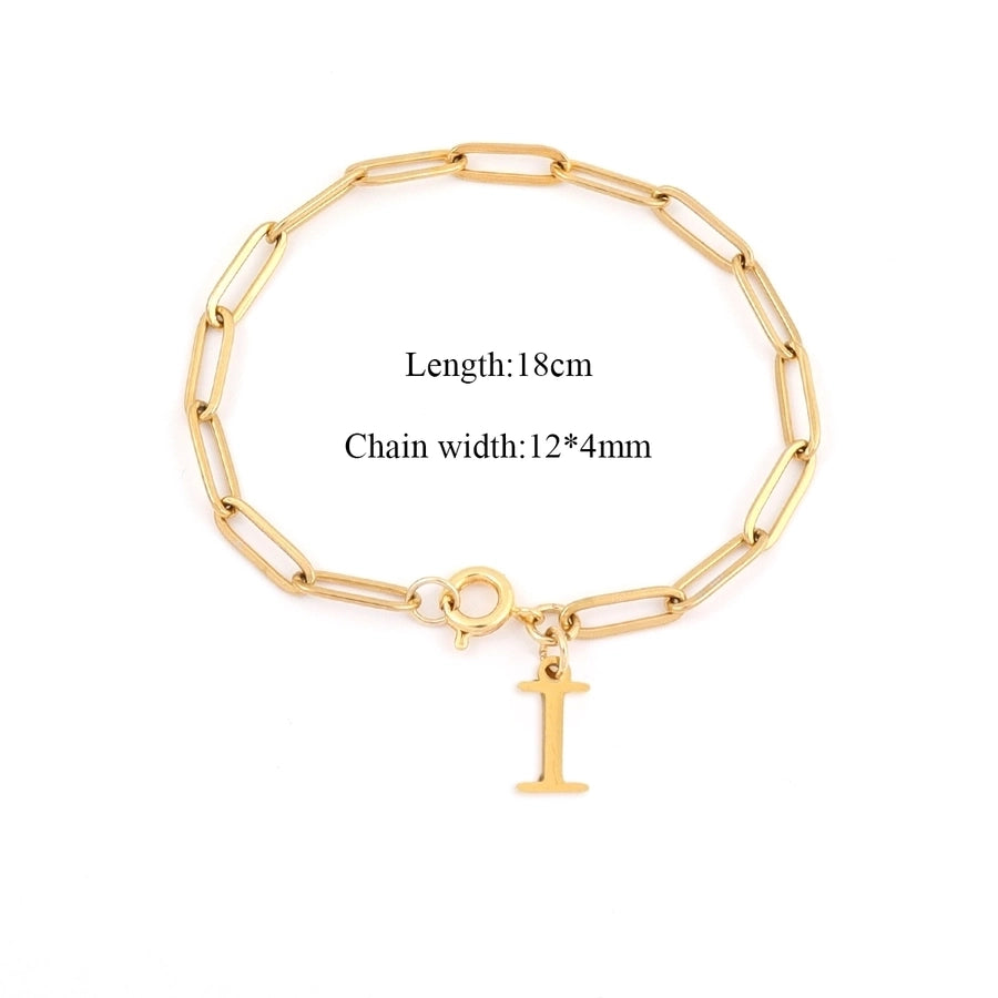 Basic Classic Style Letter 201 Stainless Steel 304 Stainless Steel Bracelets In Bulk