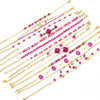 Sweet Flower 304 Stainless Steel Artificial Pearl Bracelets In Bulk