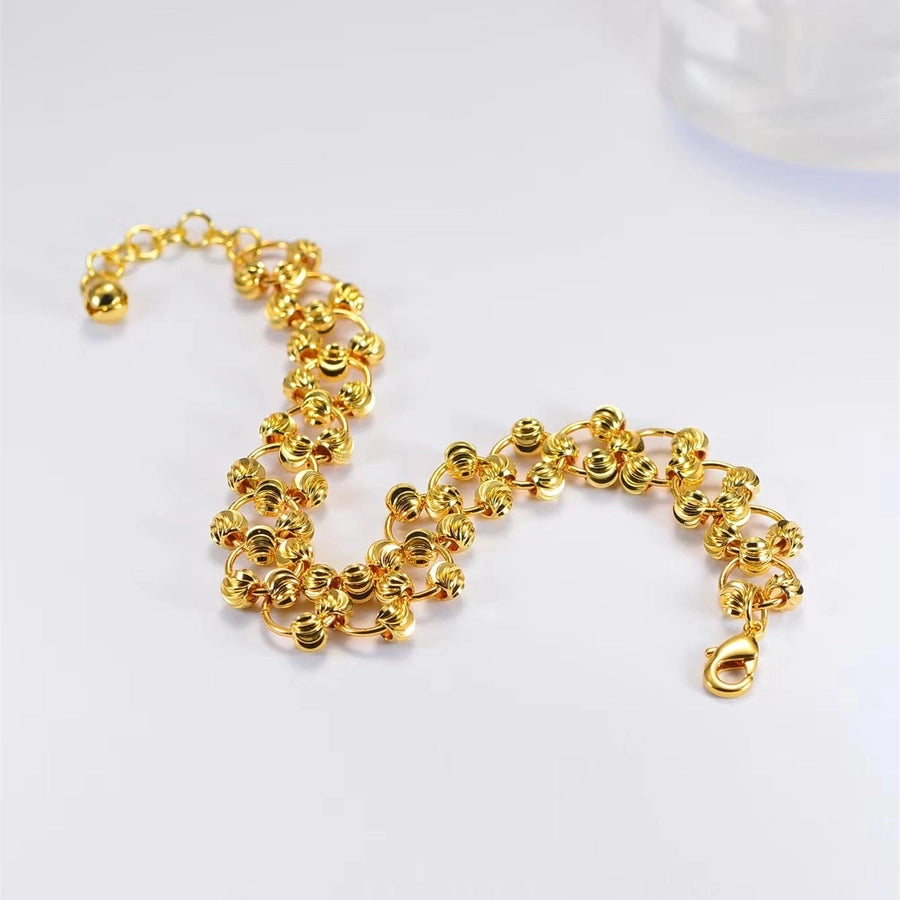 Copper 18K Gold Plated Geometric Bracelets