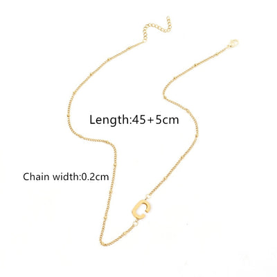 Jewelry Simple Style Classic Style Letter 201 Stainless Steel 304 Stainless Steel Pendant Necklace