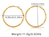 1 Pair Casual Exaggerated Classic Style Circle Plating Copper 18K Gold Plated Earrings