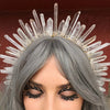 retro square crystal patchwork hair band