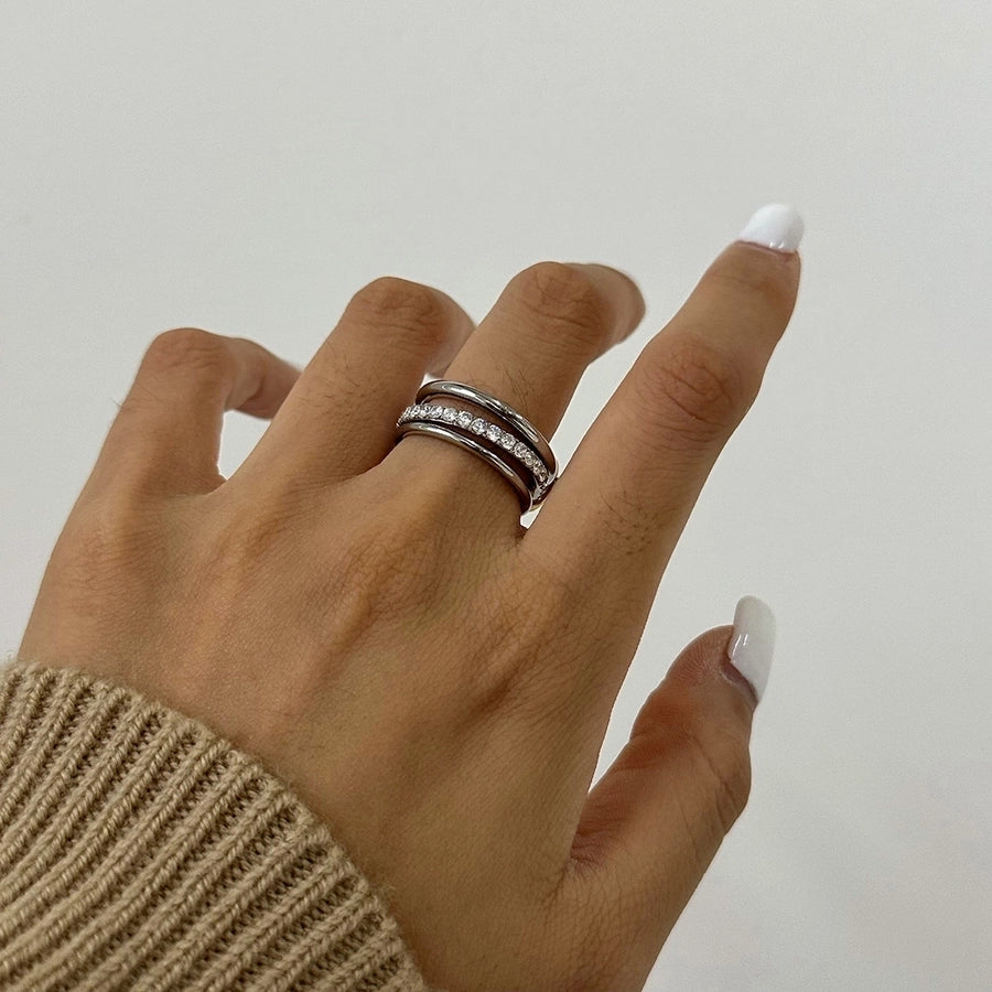 Jewelry Simple Style Classic Style Geometric 304 Stainless Steel Rings