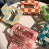 Women's Simple Style Lattice PVC Hair Claws