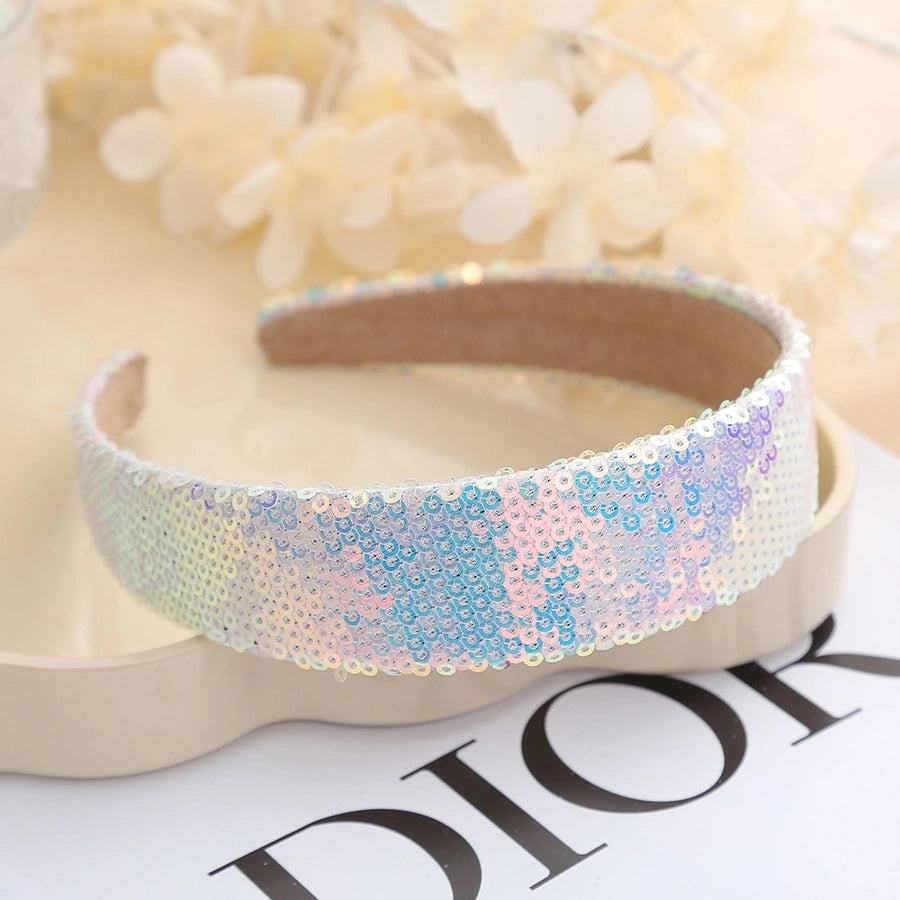 Women's Lady Solid Color Plastic Resin Stoving Varnish Hair Band