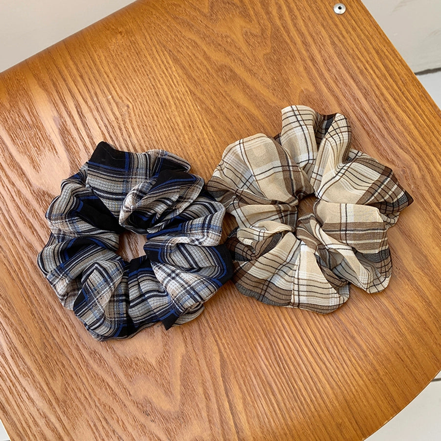 Women's Basic Commute Plaid Hair Tie