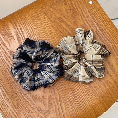 Women's Basic Commute Plaid Hair Tie