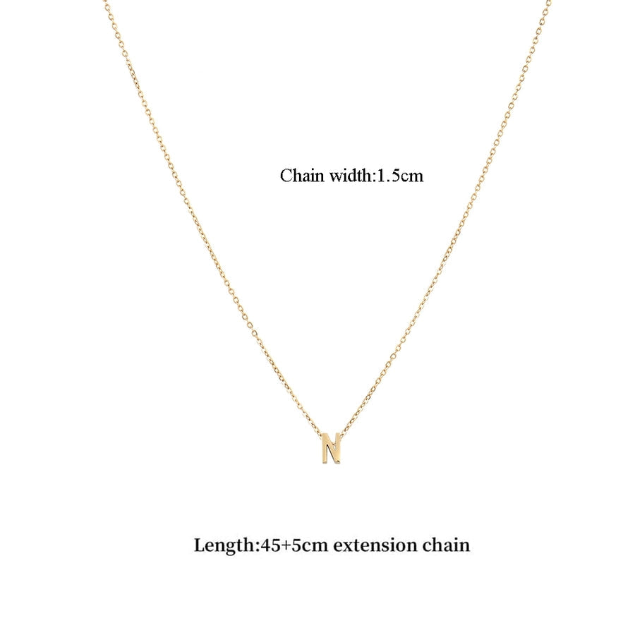 Jewelry Casual Classic Style Letter 201 Stainless Steel 304 Stainless Steel Pendant Necklace