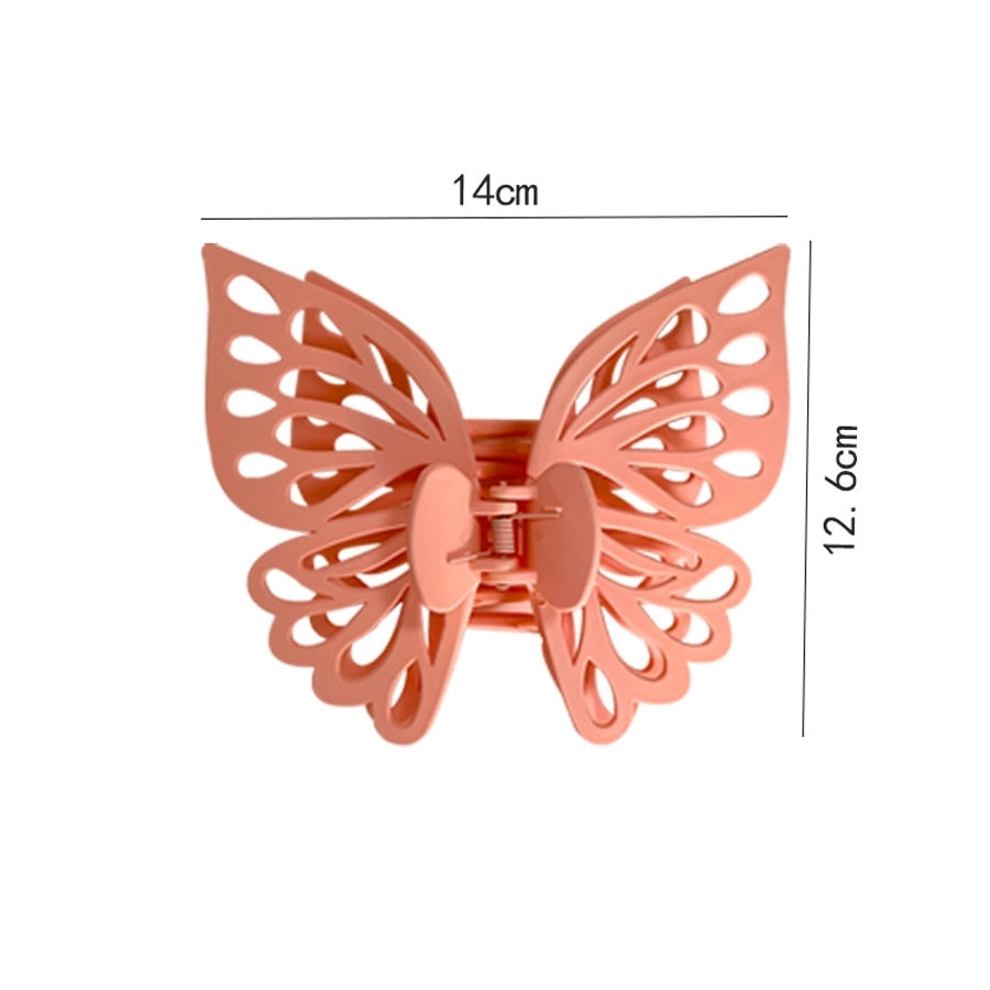 cute sweet butterfly plastic stoving varnish hair claws