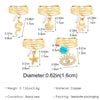 Copper Devil's Eye Starfish Cat Claws Charm Rings Open Rings