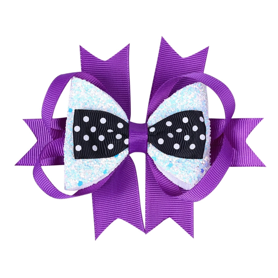 Halloween Funny Kid'S Bow Knot Threaded braid Hair Clip