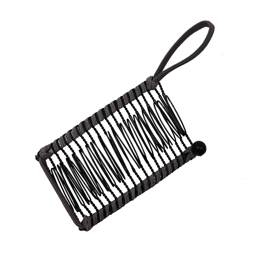elegant solid color metal insert comb
