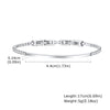 Simple Style Solid Color 201 Stainless Steel Zircon Tennis Chain Bracelets In Bulk