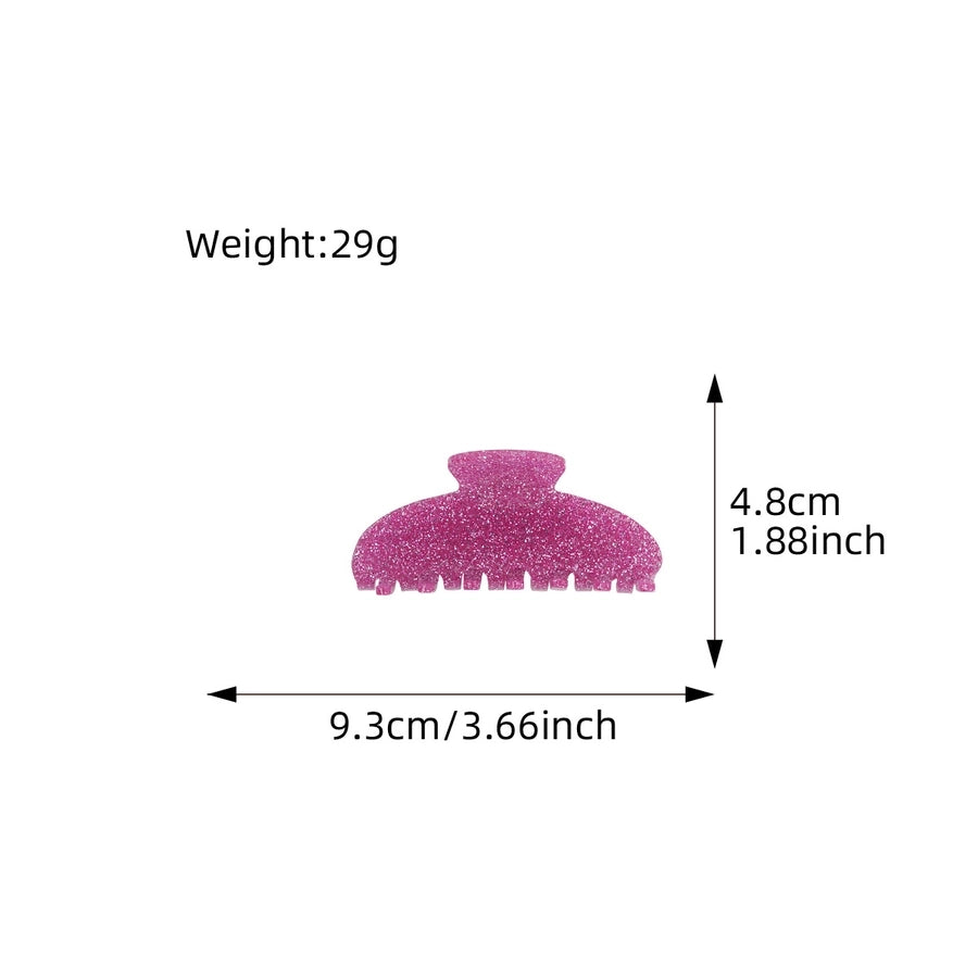 Women's Sweet Solid Color Arylic Hair Claws