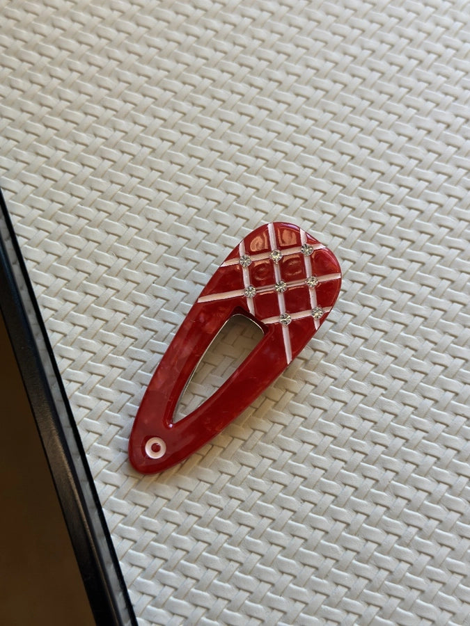 Women's Simple Style Classic Style Color Block Acetic acid sheets Inlay Zircon Hair Clip