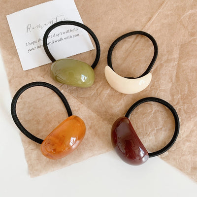 Women's Simple Style Solid Color Arylic Hair Tie