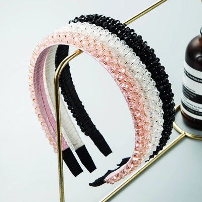 women's fashion crystal artificial crystal beaded artificial crystal hair band 1 piece