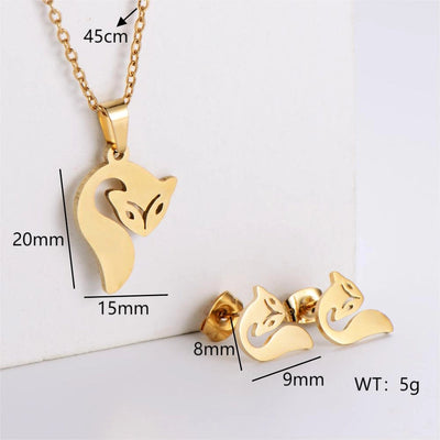 Jewelry Simple Style Classic Style Infinity Dollars Butterfly 304 Stainless Steel Jewelry Set