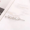 women's simple style geometric metal plating hair clip