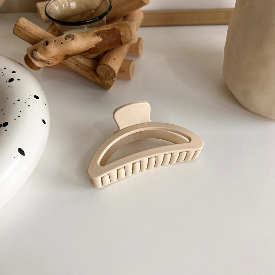 new milk tea coffee color clip elegant temperament hairpin simple hair accessories