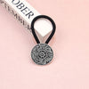 Women's Ethnic Style Color Block Cloth Metal Hair Tie
