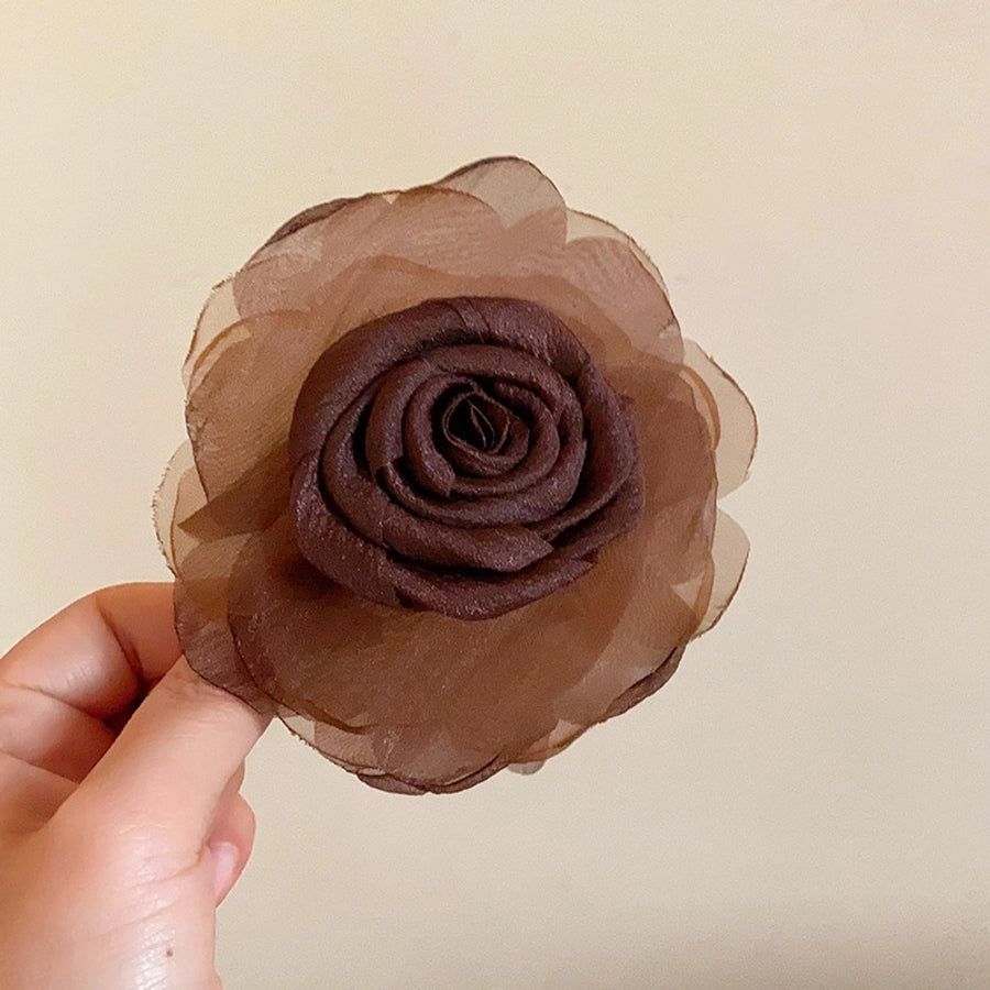 Women's Simple Style Classic Style Flower Cloth Hair Clip