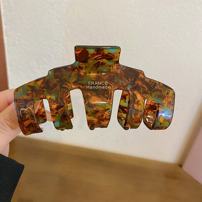 Korean Super Fairy High-end Acetic Acid Large Grab Clip Elegant Internet Celebrity Elegant Shark Clip Fashionable Simple Back Head Hairpin