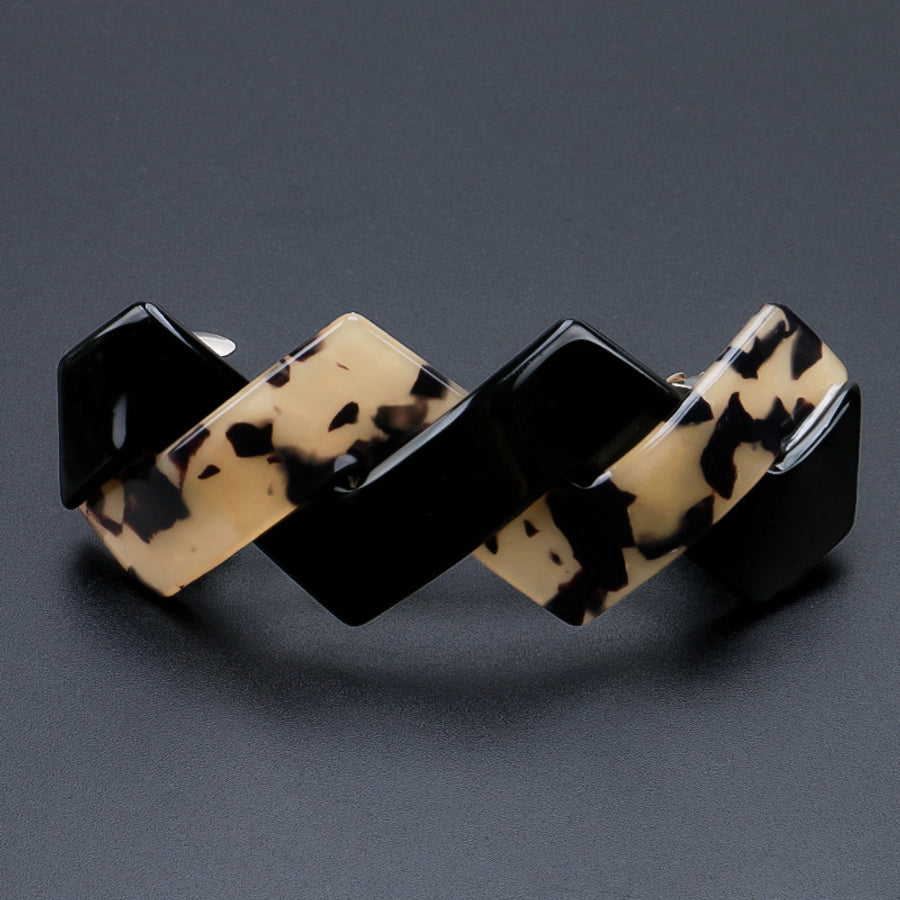 Women's Retro Simple Style Twist Acetic acid sheets Hair Clip