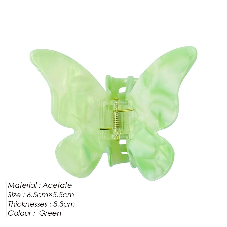 Women's Fairy Style Sweet Artistic Butterfly Acetic acid sheets Hair Claws