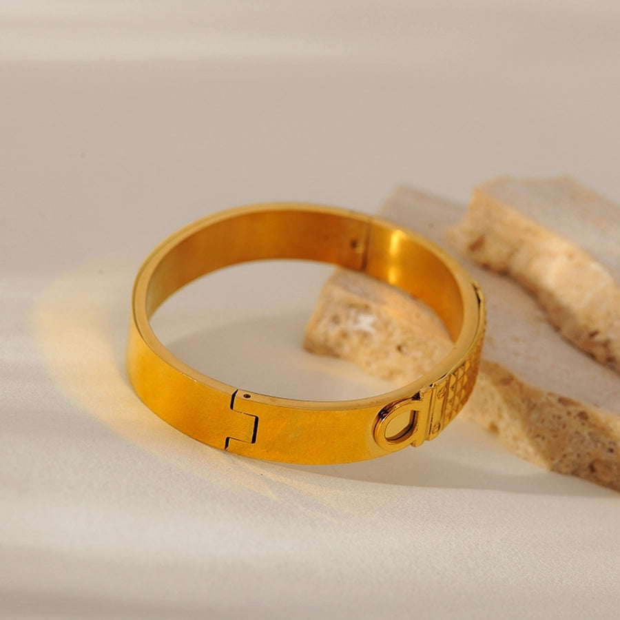 Elegant Round 304 Stainless Steel Bangle In Bulk