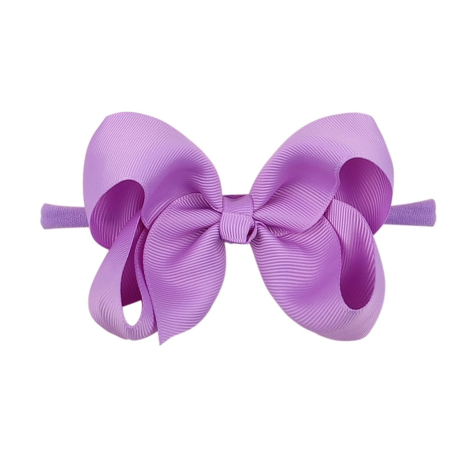2337 20 color bubble flower headband new children bow nylon hair band  baby hair accessories